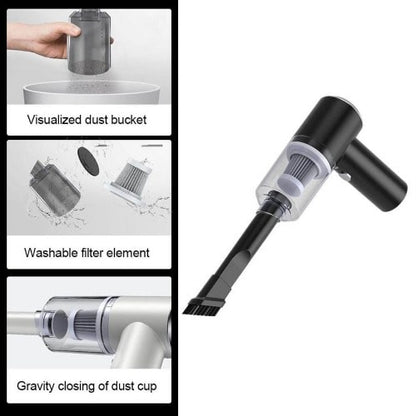 Wireless USB Car Vacuum Cleaner, Mini Portable Sweeper Vacuum Ashtray Nail Dust Cleaning Machine (rechargeable)