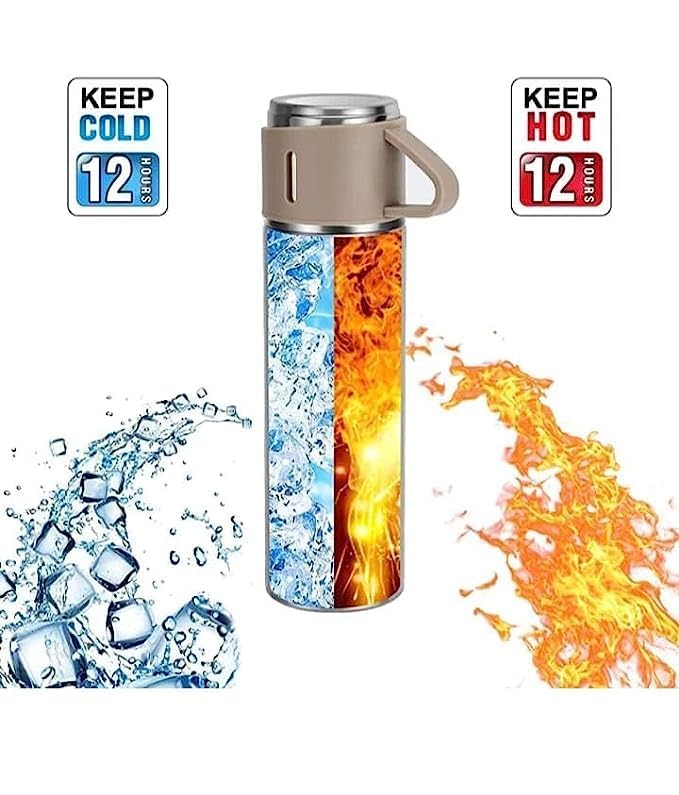 Double Wall Stainless Steel Thermos 500ml Vacuum Insulated Bottle For Hot Drink And Cold Water