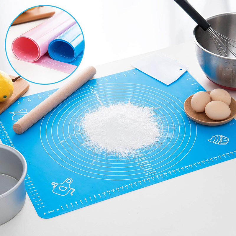Silicone Baking Mat, Kneading Dough Mat Pizza Cake Pastry Tool