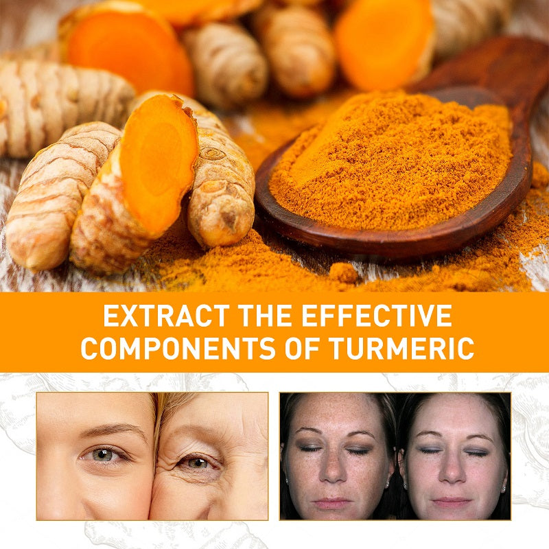 Organic Turmeric Oil Freckle Whitening Face Serum, for Pigmentation,Anti Aging Wrinkles