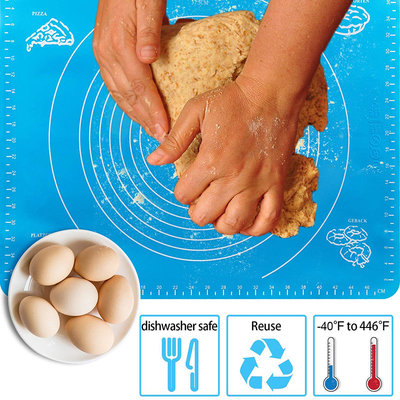 Silicone Baking Mat, Kneading Dough Mat Pizza Cake Pastry Tool